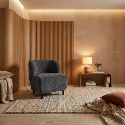 Laffont Chair by Noir. Made from sungkai and fabric in a modern style.