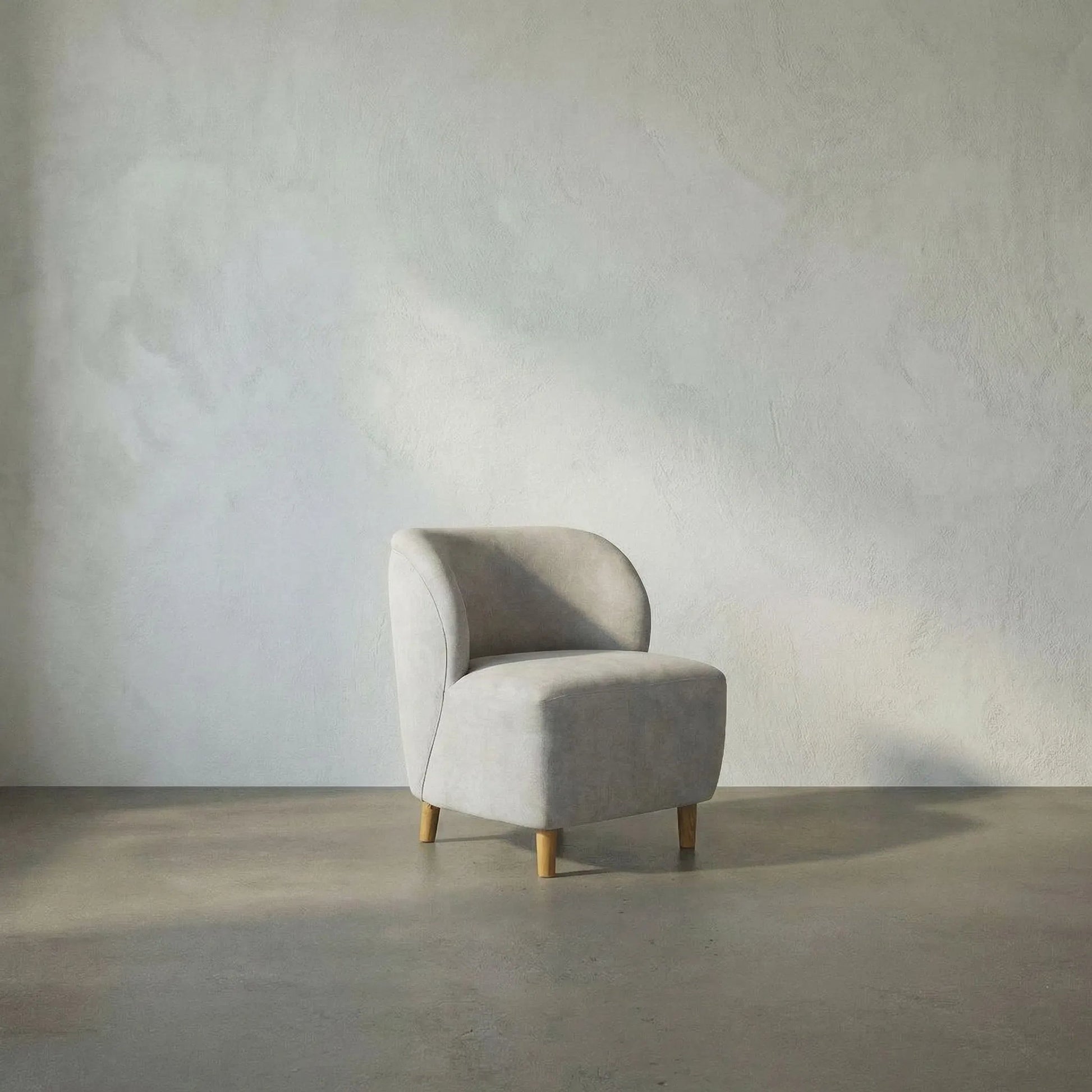 Laffont Chair by Noir. Made from sungkai and fabric in a modern style.