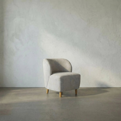 Laffont Chair by Noir. Made from sungkai and fabric in a modern style.