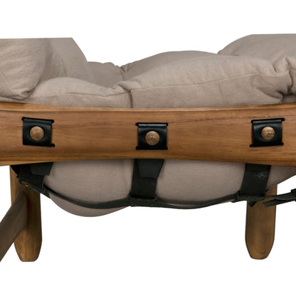 Dante Chair by Noir in clear coat satin. Made from teak in a unique style.