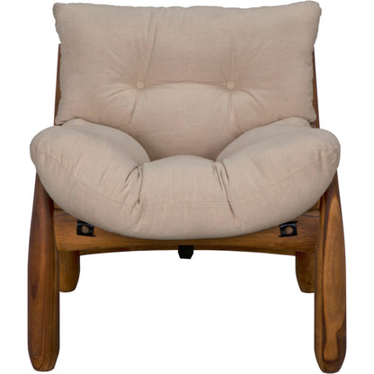 Dante Chair by Noir in clear coat satin. Made from teak in a unique style.