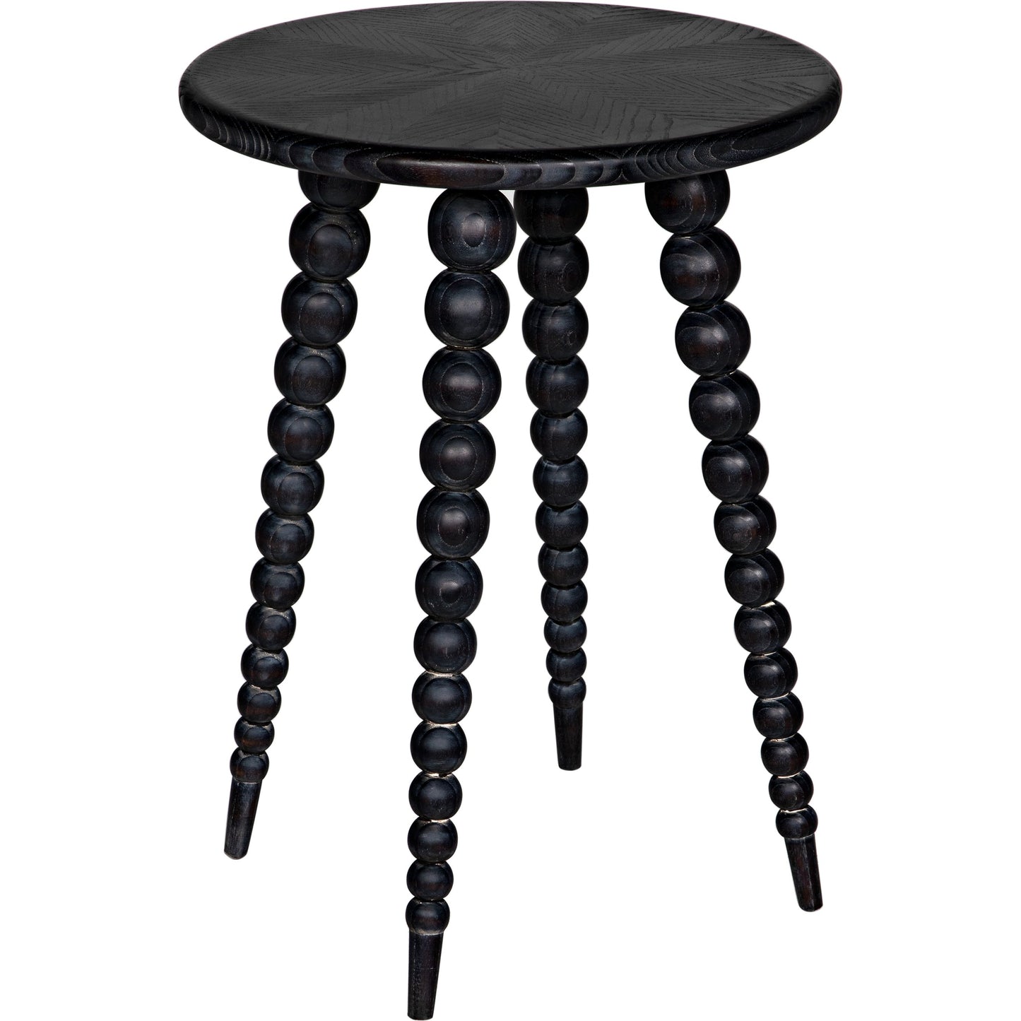 001 SI-2018548 | Primary Silo | Rebecca Side Table by Noir in cinder black. Made from mindi in a modern style.