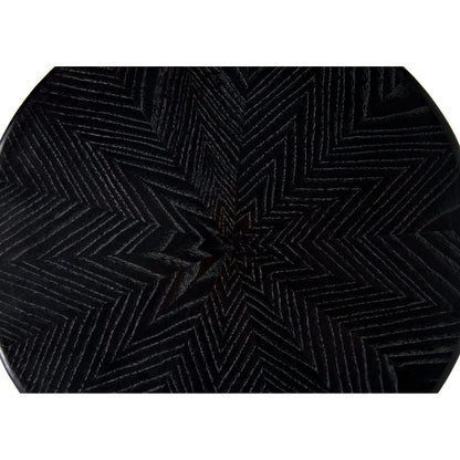 Rebecca Side Table by Noir in cinder black. Made from mindi in a modern style.