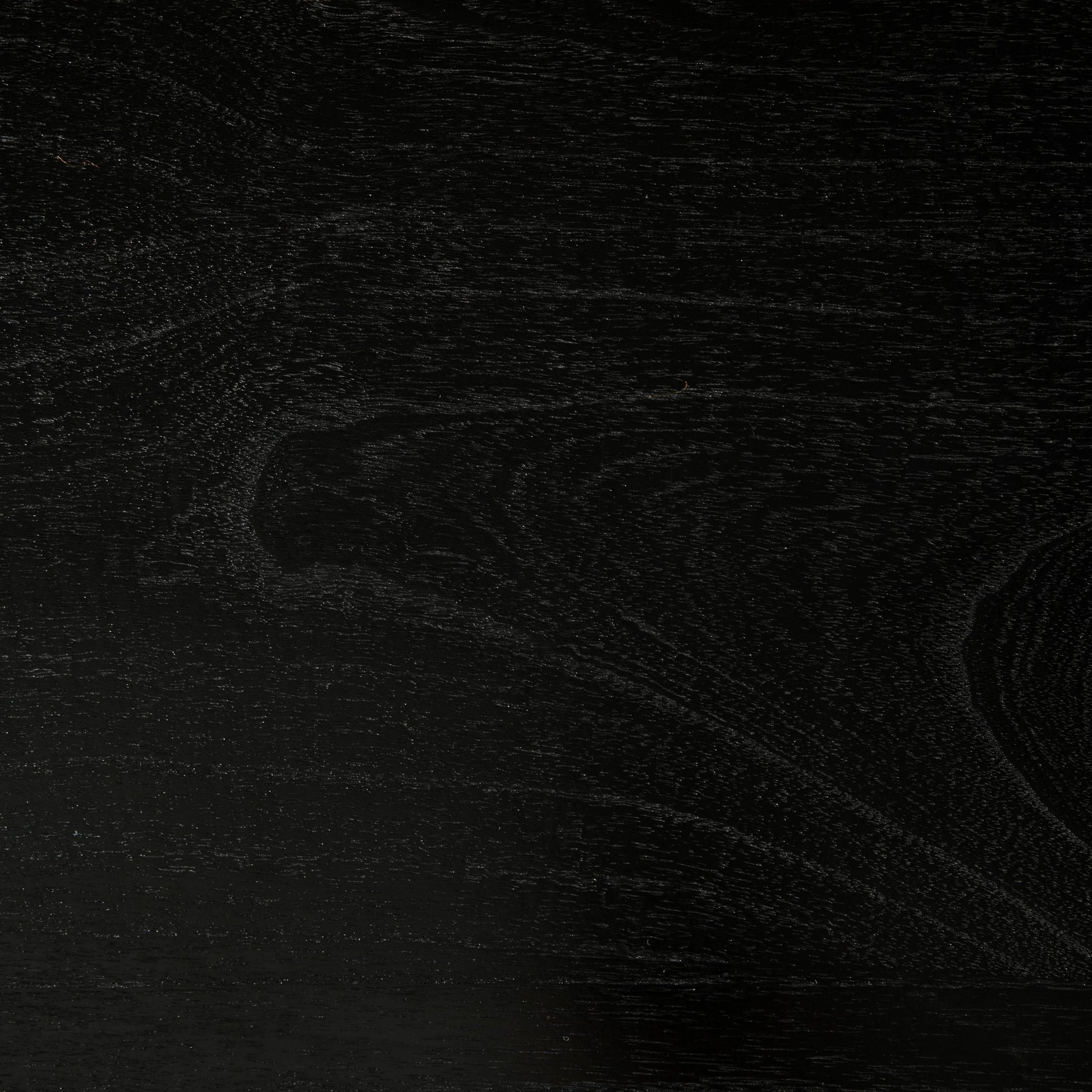 Leonardo Desk by Noir in charcoal black. Made from mindi with brass pulls in a modern style.