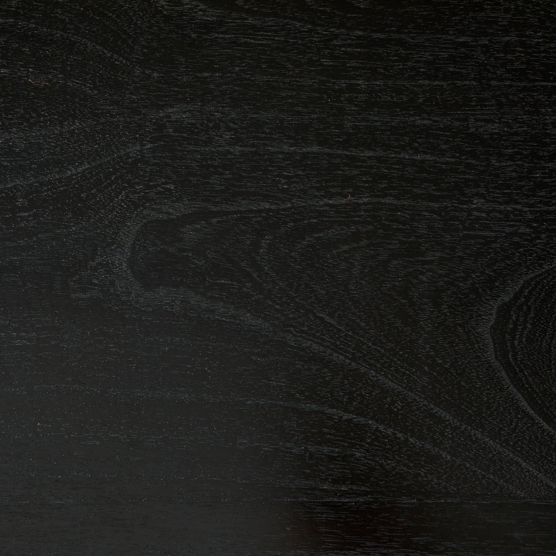 Leonardo Desk by Noir in charcoal black. Made from mindi with brass pulls in a modern style.