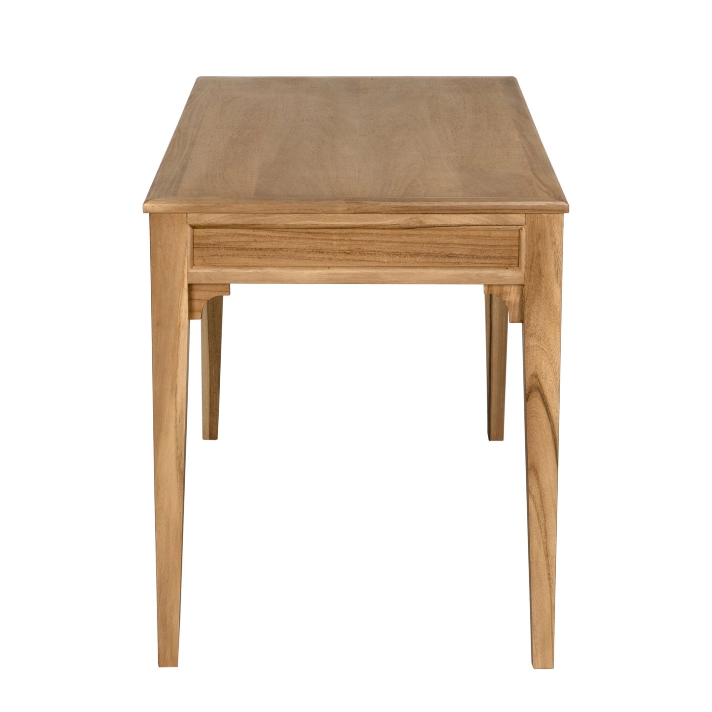 006 SI-2130189 | Additional Silo | Ambrose Desk by Noir in bleached teak. Made from teak with brass pulls in a cottage & farmhouse style.