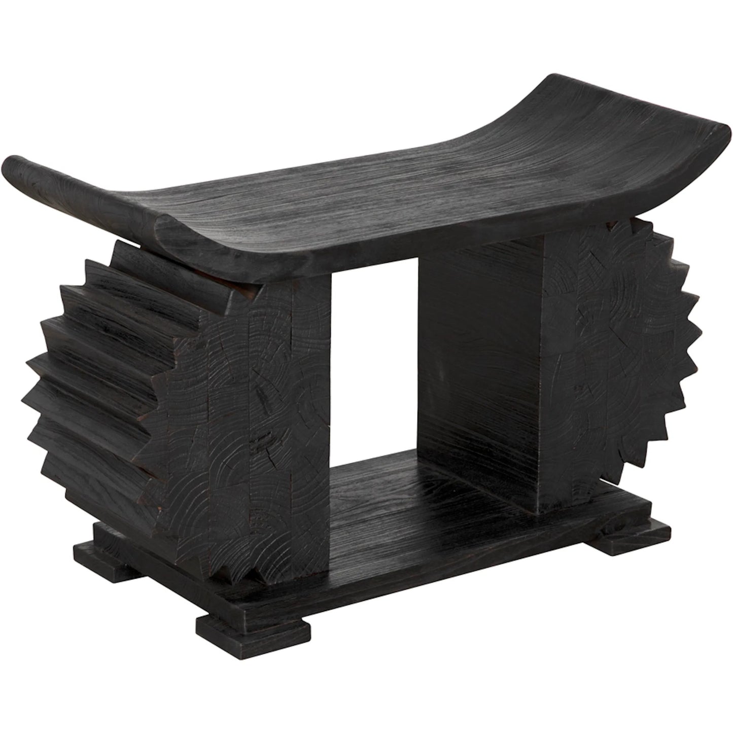 001 SI-2333075 | Primary Silo | Duma Bench by Noir in burnt black. Made from munggur in a modern style.