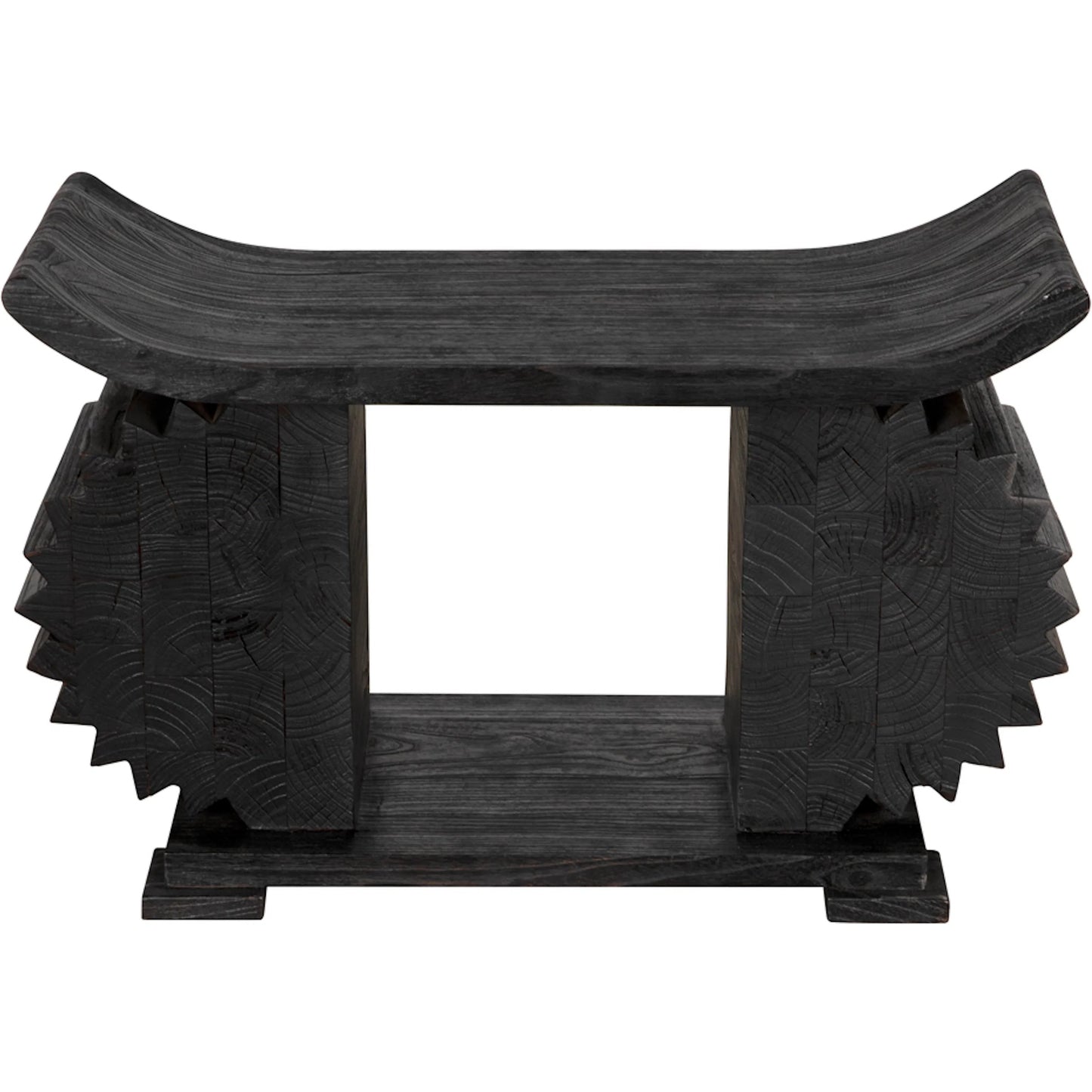 002 SI-2333075 | Additional Silo | Duma Bench by Noir in burnt black. Made from munggur in a modern style.