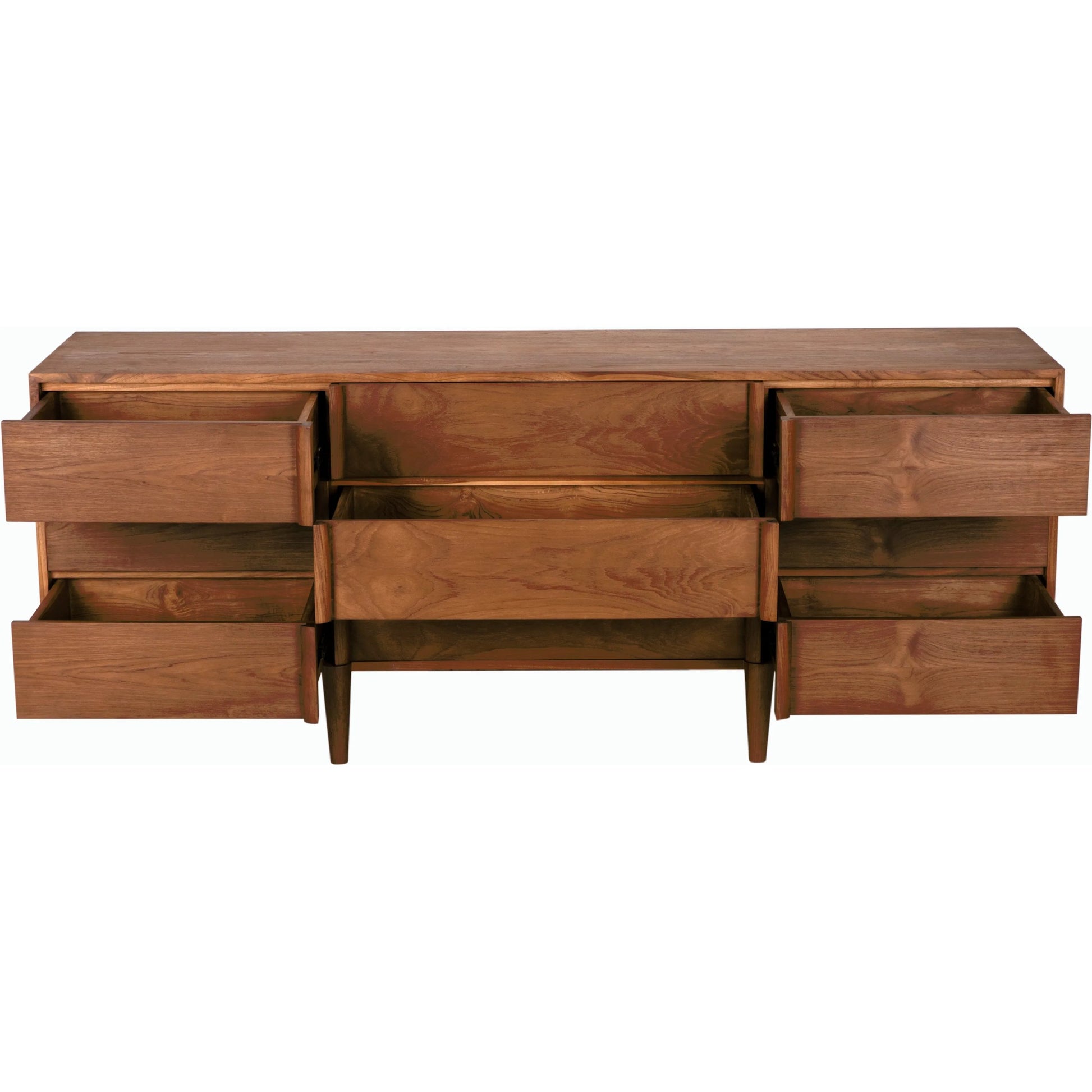 Briar Dresser by Noir in clear coat satin. Made from teak in a modern style.