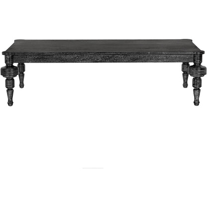 Stockholm Coffee Table by Noir in black walnut. Made from walnut in a traditional style.