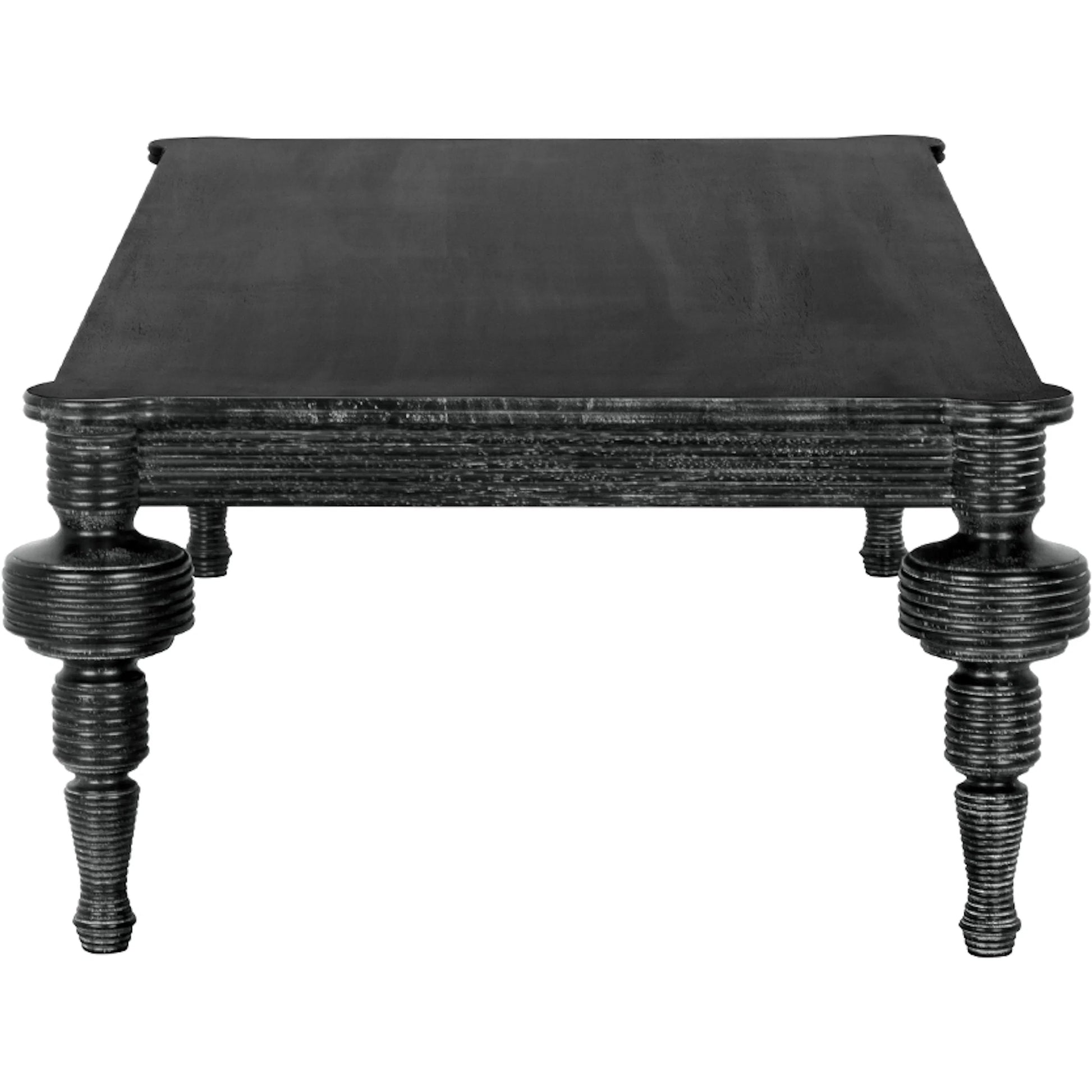 Stockholm Coffee Table by Noir in black walnut. Made from walnut in a traditional style.