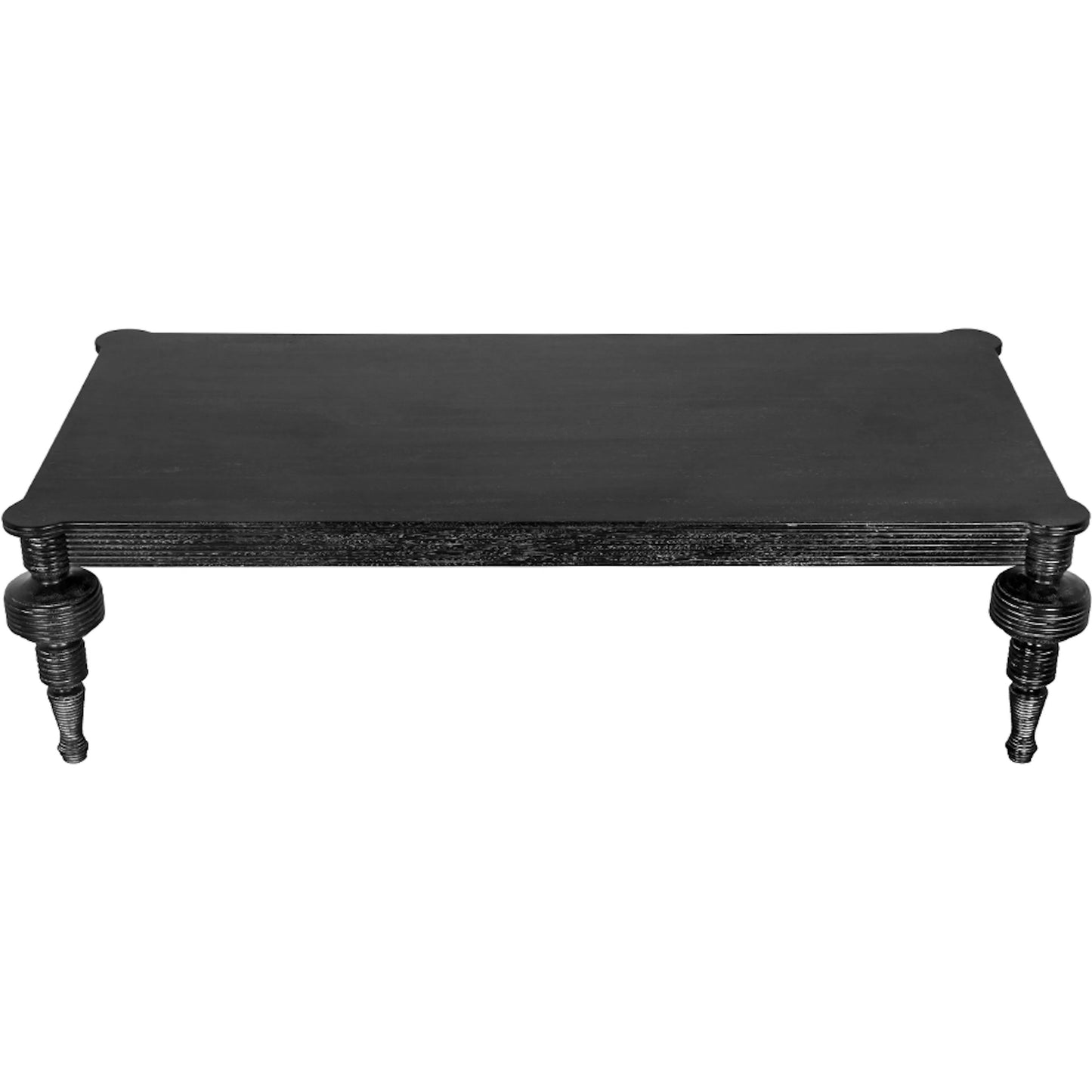 016 SI-2635209 | Closeup | Stockholm Coffee Table by Noir in black walnut. Made from walnut in a traditional style.