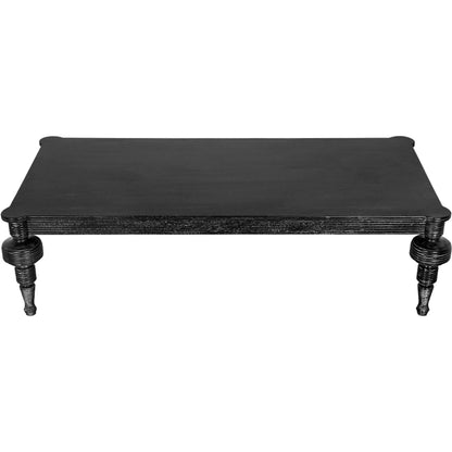 Stockholm Coffee Table by Noir in black walnut. Made from walnut in a traditional style.