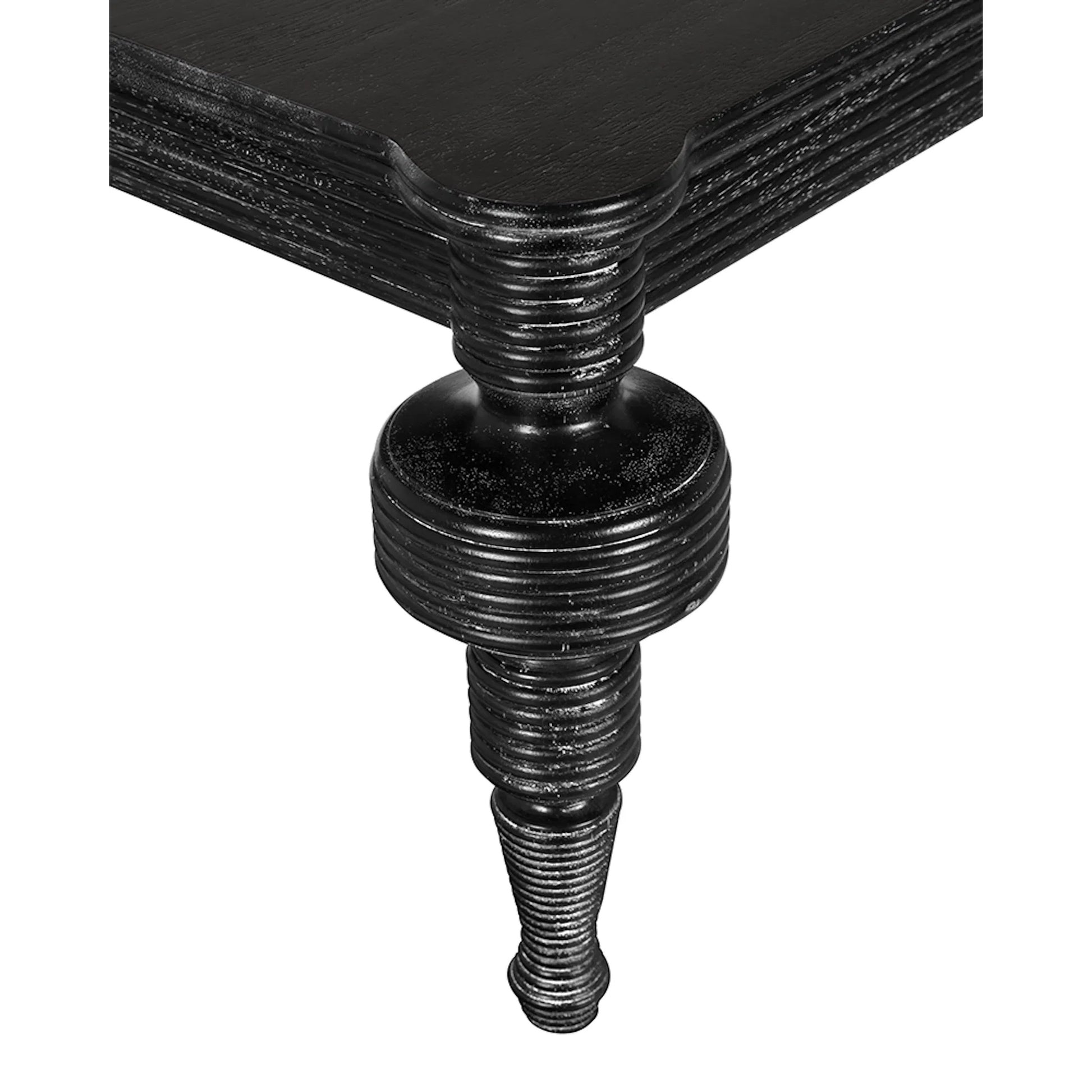 Stockholm Coffee Table by Noir in black walnut. Made from walnut in a traditional style.
