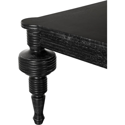 Stockholm Coffee Table by Noir in black walnut. Made from walnut in a traditional style.