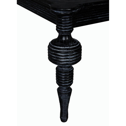 Stockholm Coffee Table by Noir in cinder black. Made from mindi in a traditional style.