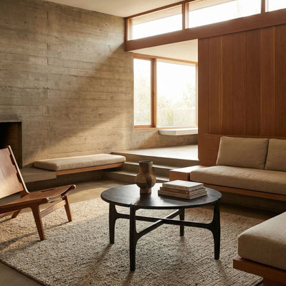 Bucks Coffee Table by Noir in sombre. Made from mindi in a modern style.