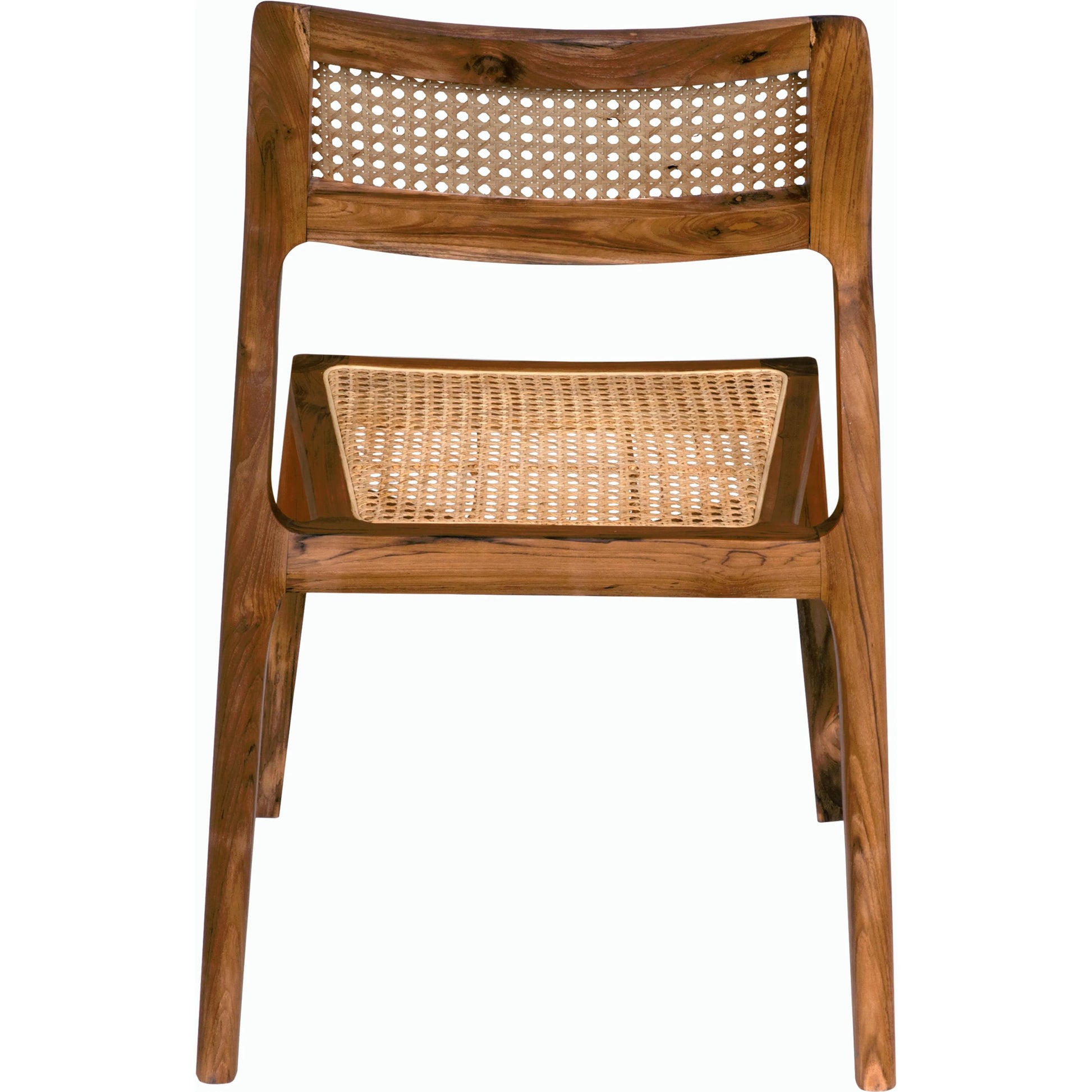 Salam Chair by Noir in clear coat flat teak. Made from teak and rope in a cottage & farmhouse style.