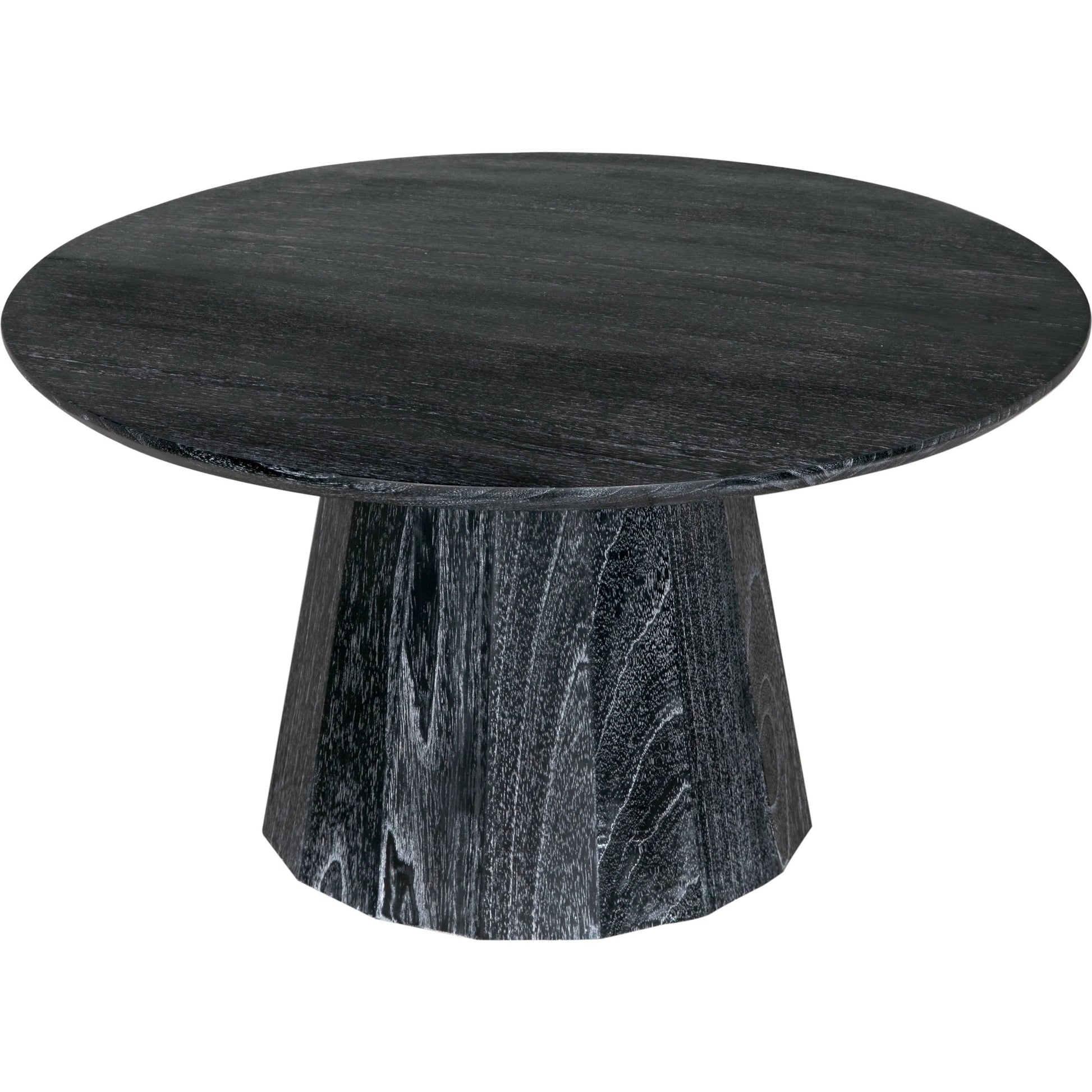Harlow Coffee Table by Noir in cinder black. Made from mindi and venner in a modern style.