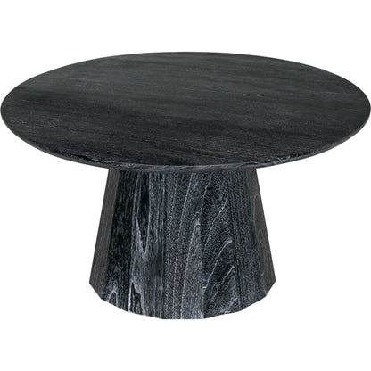 Harlow Coffee Table by Noir in cinder black. Made from mindi and venner in a modern style.