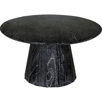 Harlow Coffee Table by Noir in cinder black. Made from mindi and venner in a modern style.