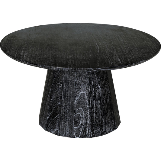 Harlow Coffee Table by Noir in cinder black. Made from mindi and venner in a modern style.