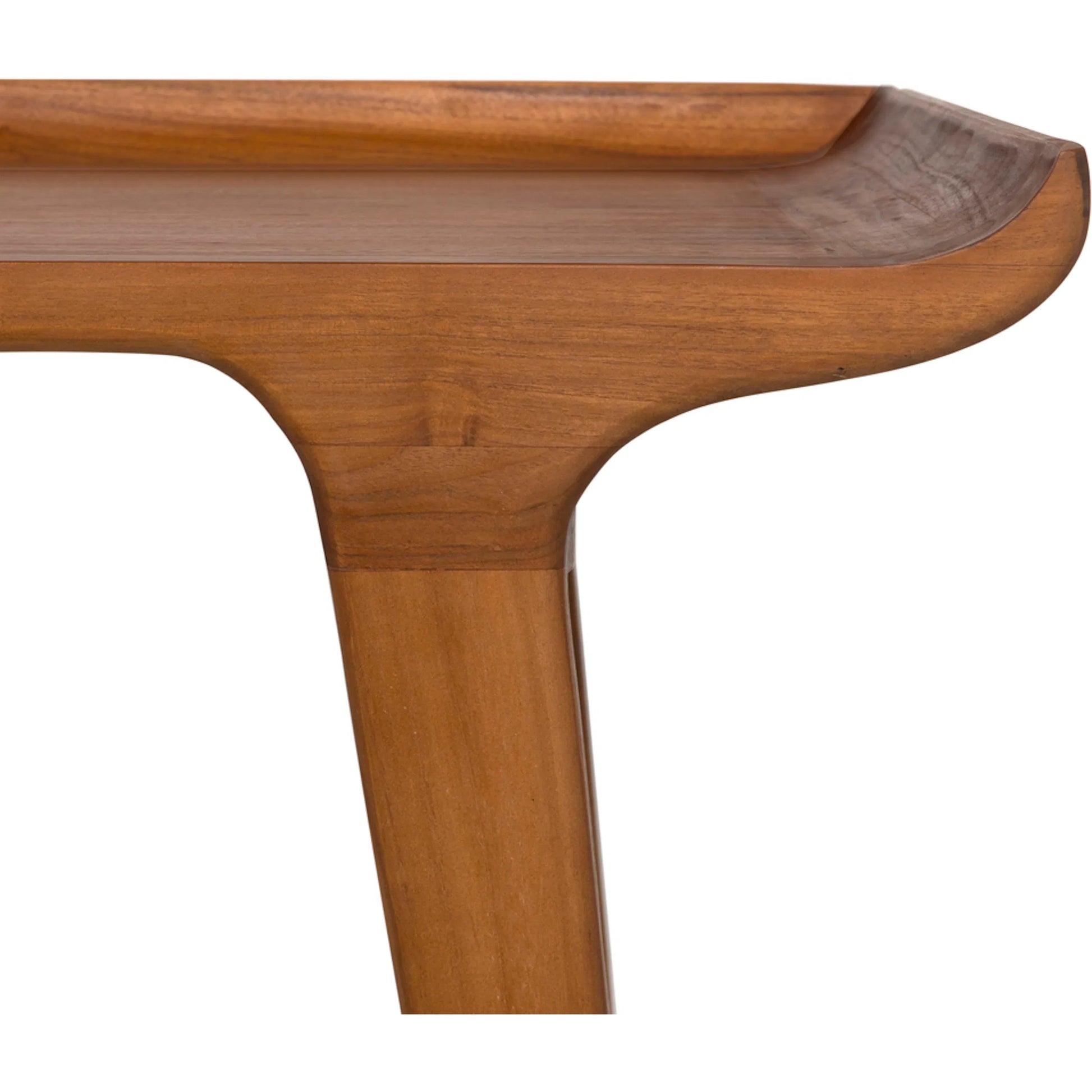 Mandrake Desk by Noir in clear coat flat. Made from teak in a unique style.