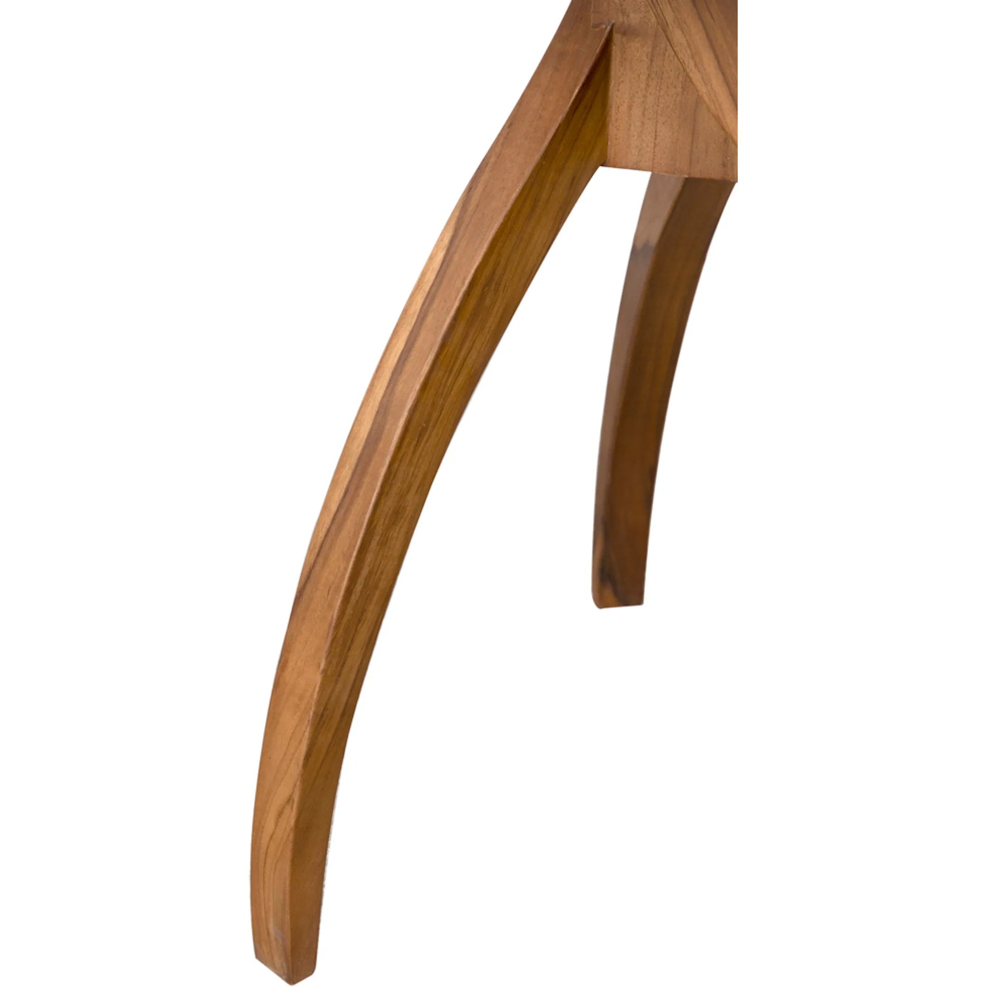 Vikram Side Table by Noir in clear coat flat. Made from teak in a transitional style.