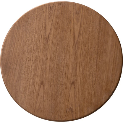 Vikram Side Table by Noir in clear coat flat. Made from teak in a transitional style.