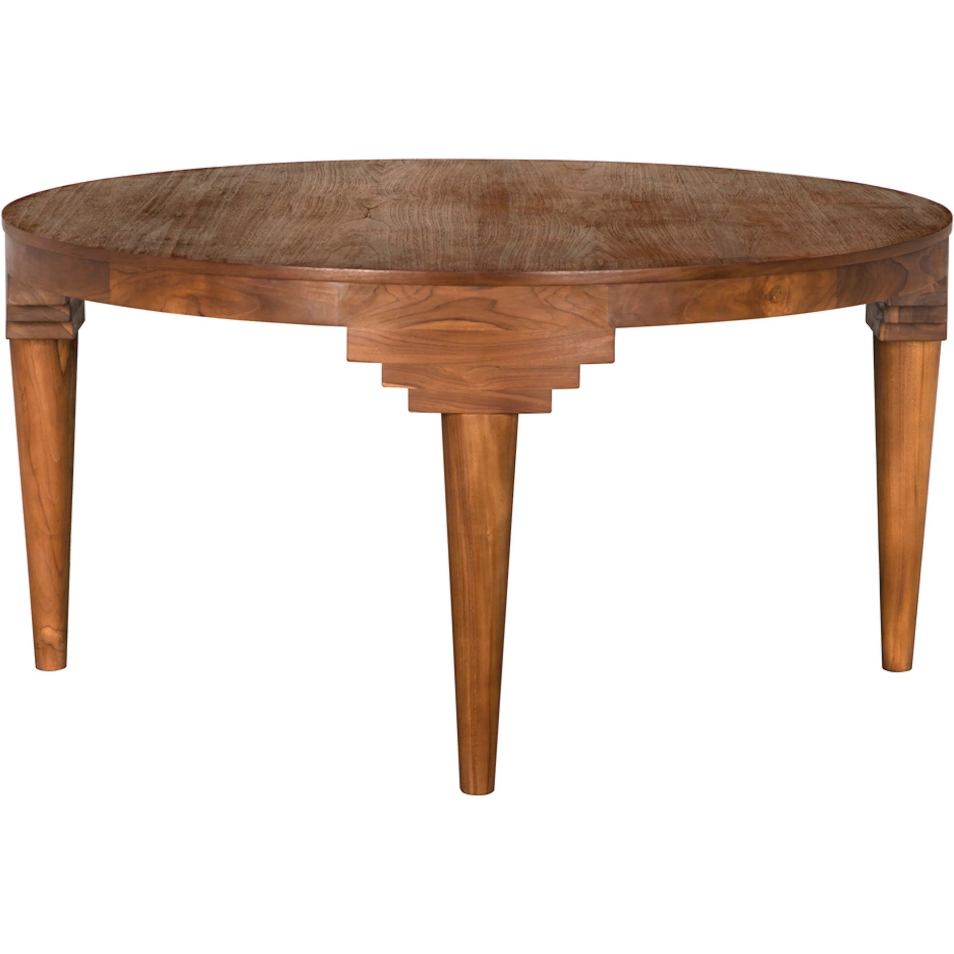 Davis Dining Table by Noir in clear coat semi gloss. Made from teak in a traditional style.