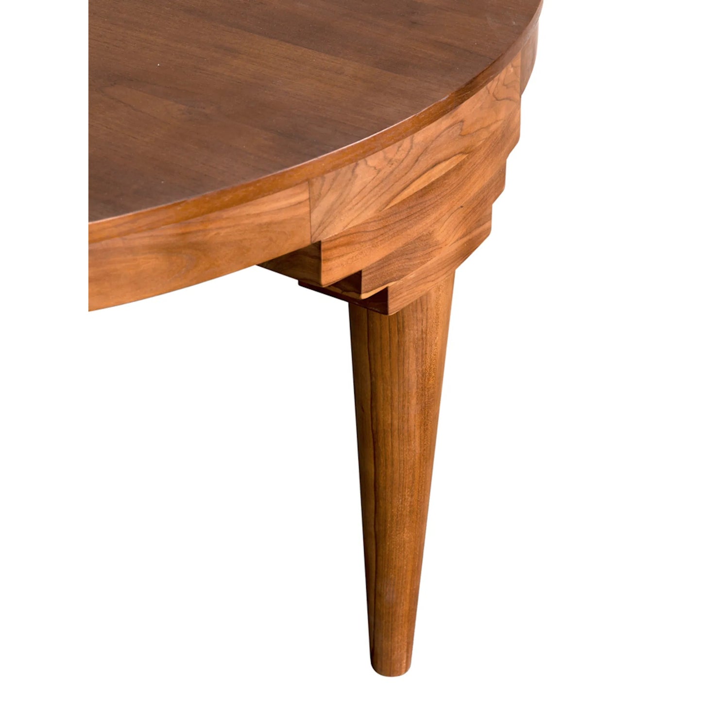 004 SI-2333072 | Closeup | Davis Dining Table by Noir in clear coat semi gloss. Made from teak in a traditional style.