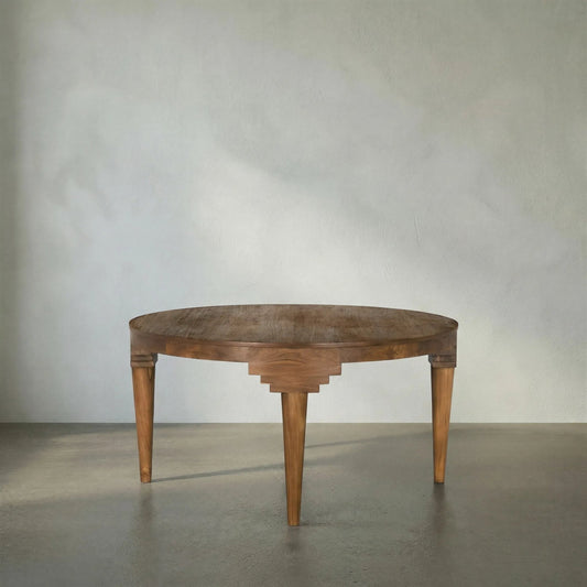 Davis Dining Table by Noir in clear coat semi gloss. Made from teak in a traditional style.