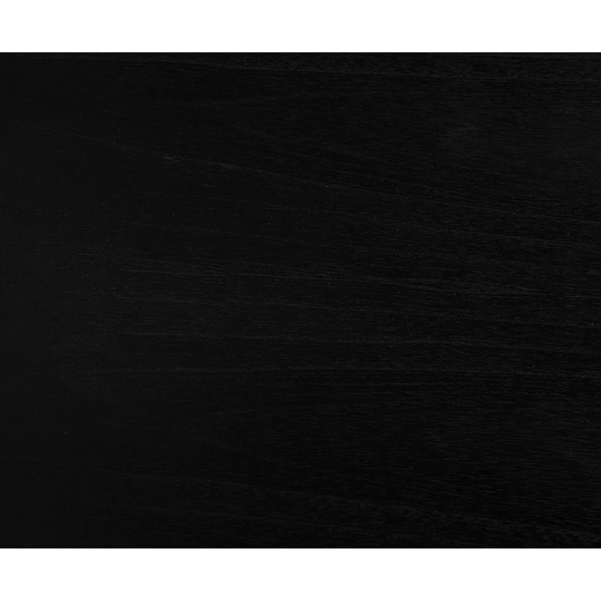 Fleming Console by Noir in charcoal black, clear coat flat. Made from teak, mindi in a modern style.