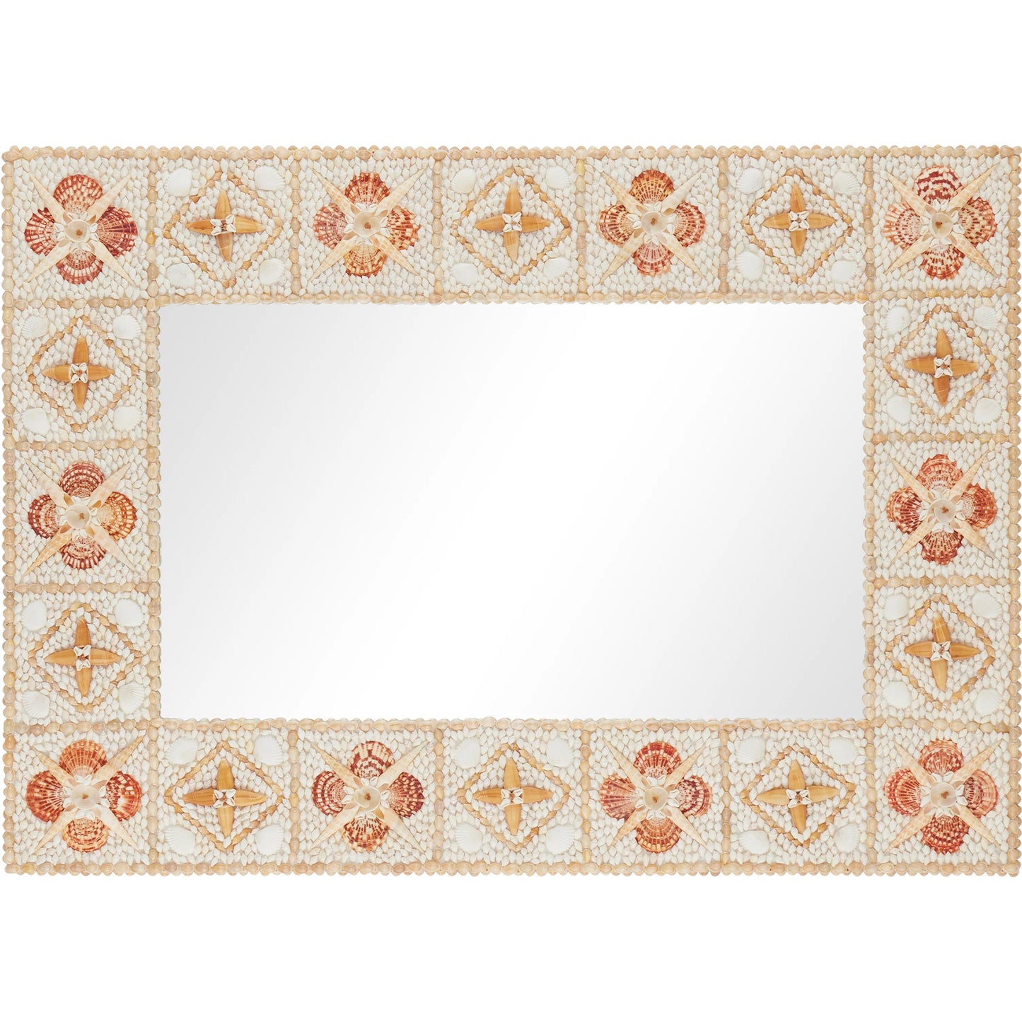003 SI-2387059 | Additional Silo | Junonia Mirror by Currey and Company in natural. Made from shell, wood, glass in a eclectic & global style.