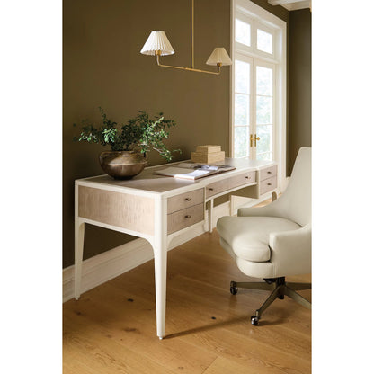 Hera Writing Desk by Hooker Furniture in whites, creams, beiges and almond white, maple. Made from unique in a transitional style.