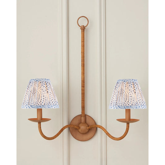 Lenore Tapered Chandelier Shade by Currey and Company. Made from cotton in a cottage & farmhouse style.