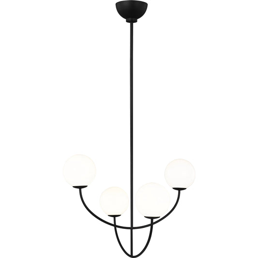 Galassia Four Light Chandelier by Visual Comfort & Co.. Made from steel in a unique style.