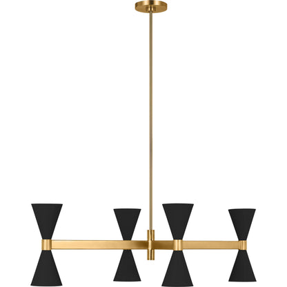 Albertine Linear Chandelier by Visual Comfort & Co.. Made from steel in a unique style.