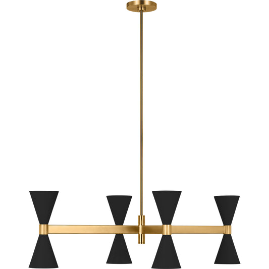 Albertine Linear Chandelier by Visual Comfort & Co.. Made from steel in a unique style.
