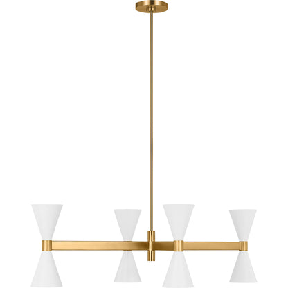 Albertine Linear Chandelier by Visual Comfort & Co.. Made from steel in a unique style.