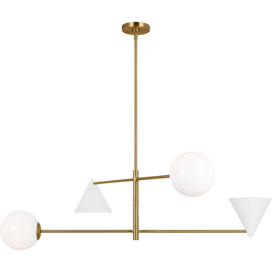 Cosmo Extra Large Chandelier by Visual Comfort & Co. in matte white. Made from steel in a modern style.