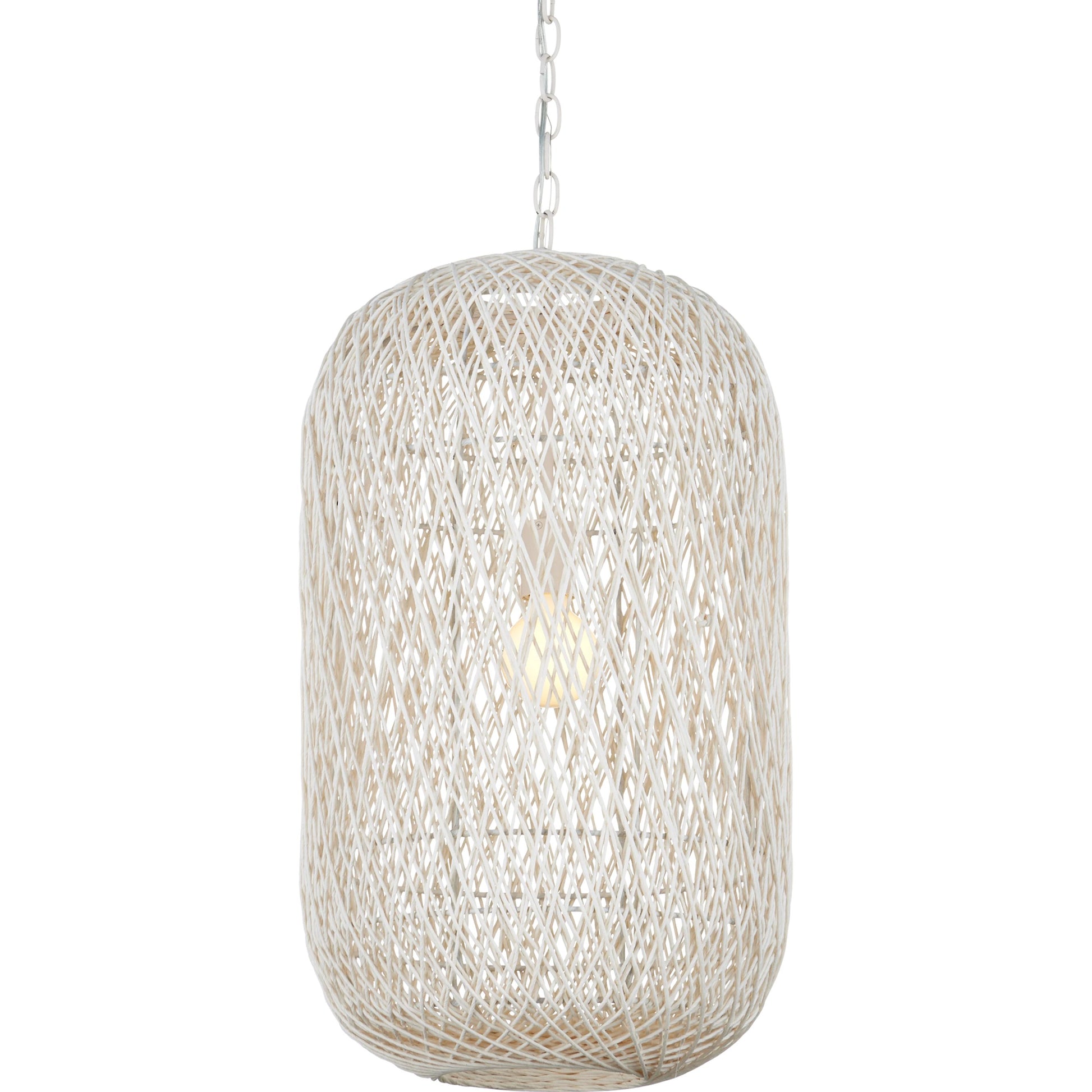Cocoon Pendant by Currey and Company in cream, vanilla. Made from unique in a modern style.