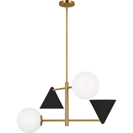 Cosmo Medium Chandelier by Visual Comfort & Co.. Made from steel in a modern style.