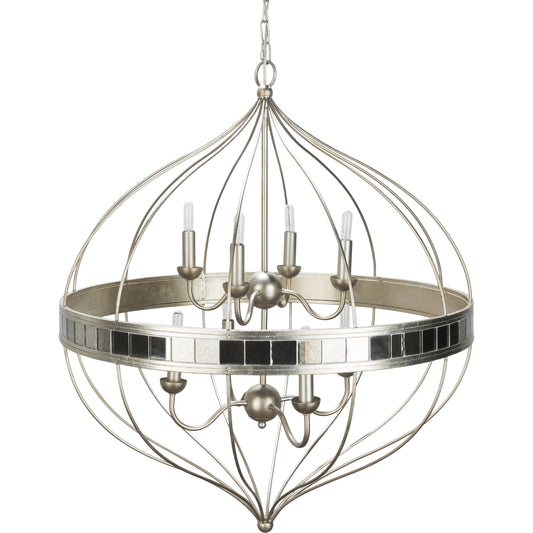 Aerial Ceiling Light - 22207 by Surya in multi. Made from metal, mirror in a modern style.