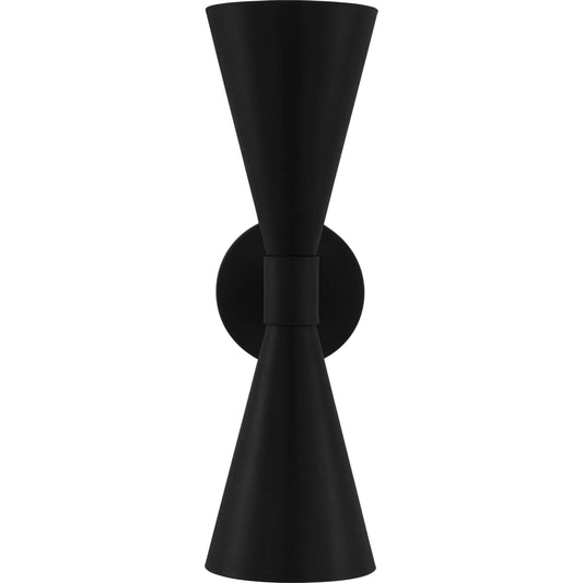 Albertine Outdoor Sconce by Visual Comfort & Co. in textured black. Made from stonestrong in a unique style.