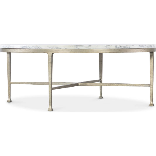 Jules Round Coffee Table by Hooker Furniture in champagne. Made from unique in a unique style.