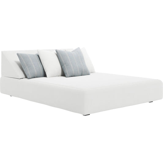 Rio Outdoor Daybed by Bernhardt in white. Made from fabric in a unique style.