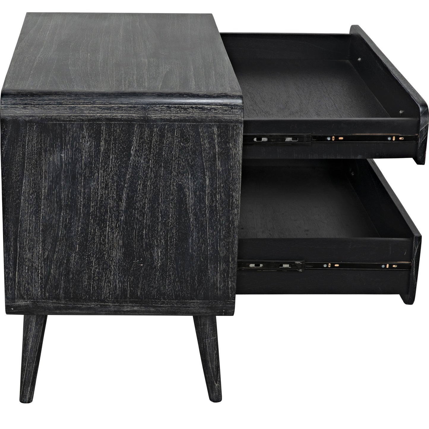 018 S-334402 | Additional Silo | Bart Chest by Noir in cinder black. Made from mindi in a modern style.