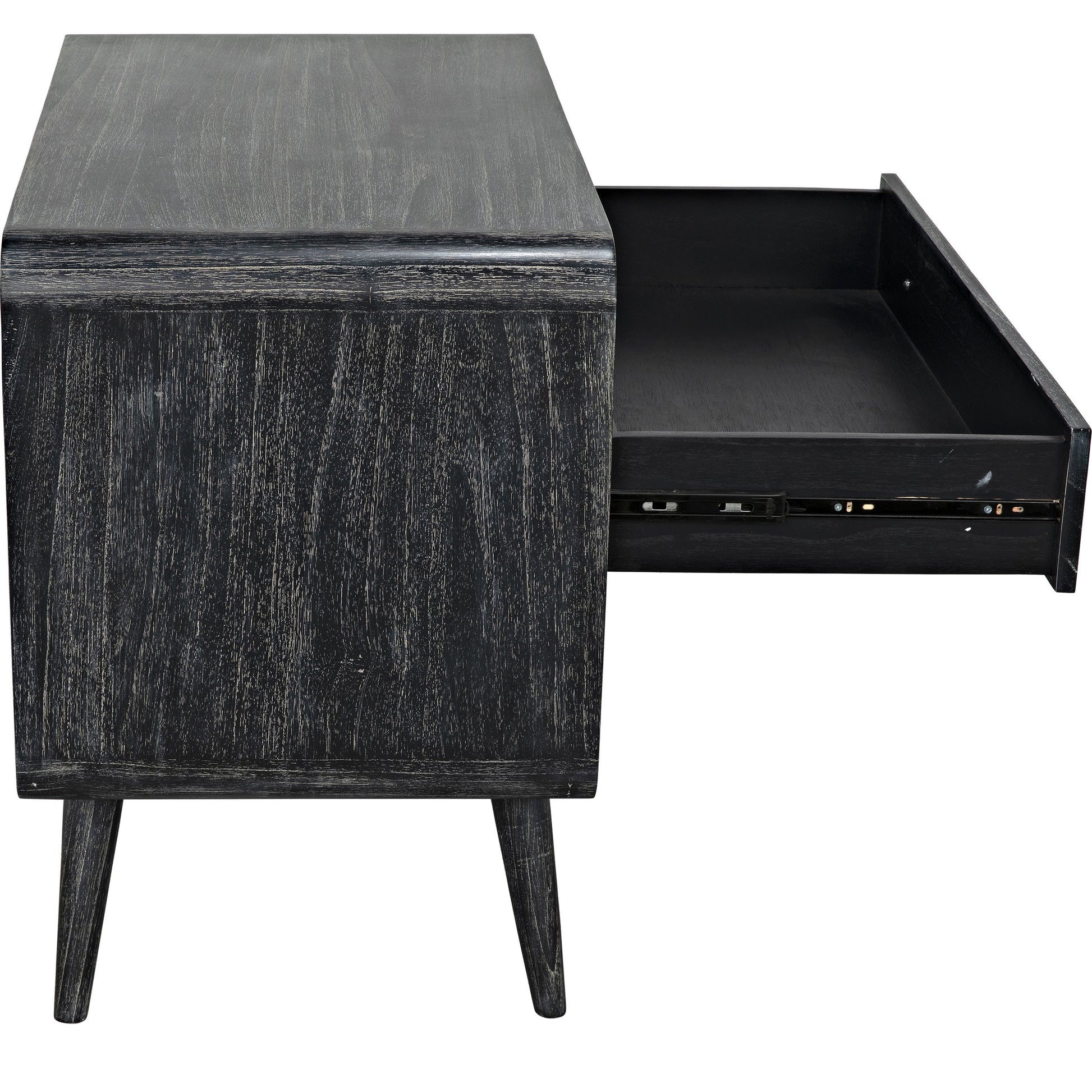 Bart Chest by Noir in cinder black. Made from mindi in a modern style.