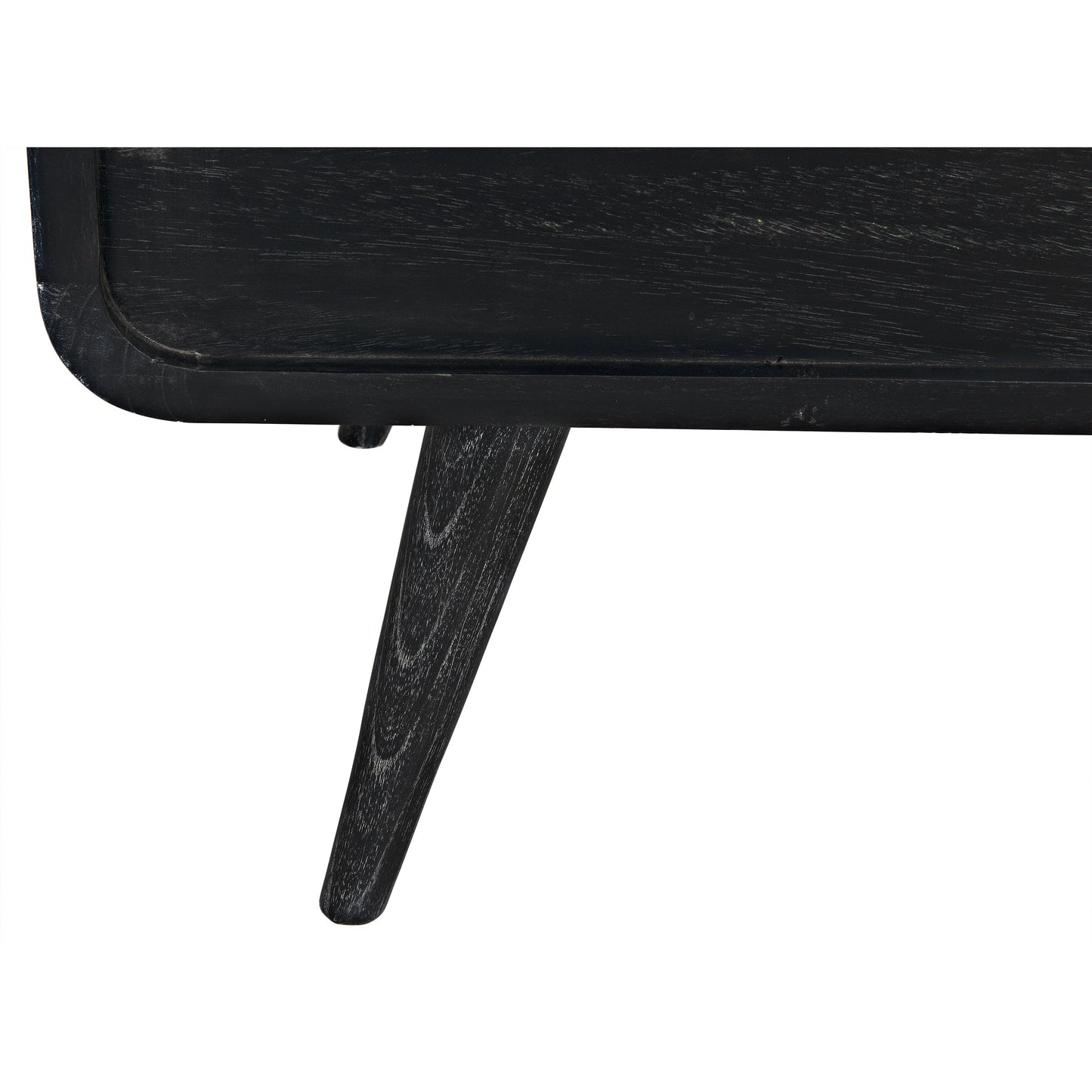 021 S-334402 | Closeup | Bart Chest by Noir in cinder black. Made from mindi in a modern style.